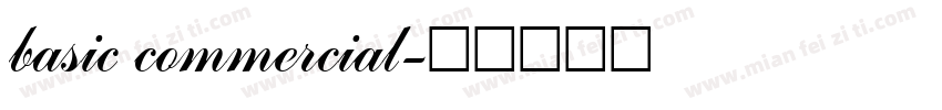 basic commercial字体转换